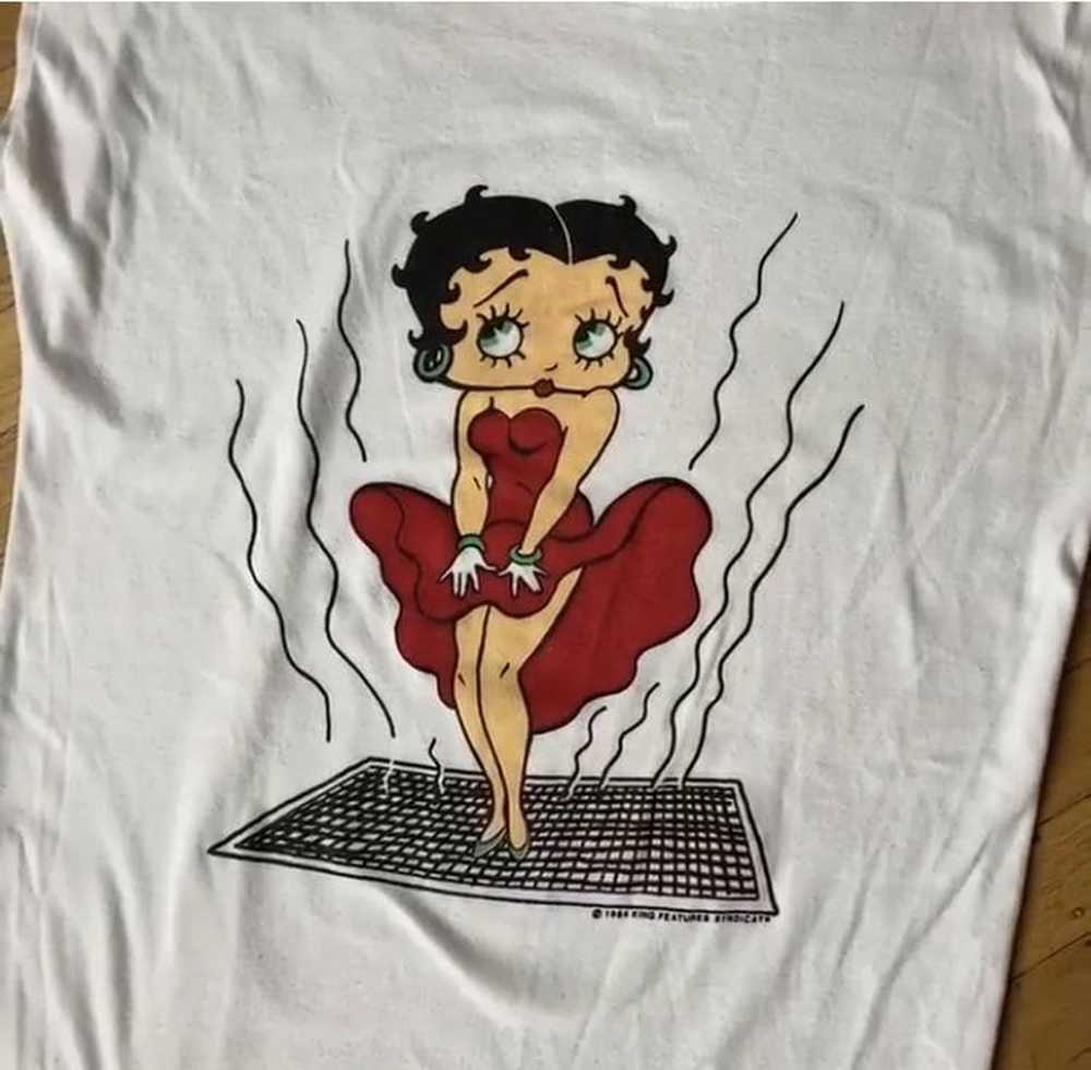 Vintage Betty Boop Marilyn Monroe Vintage White T… - image 6