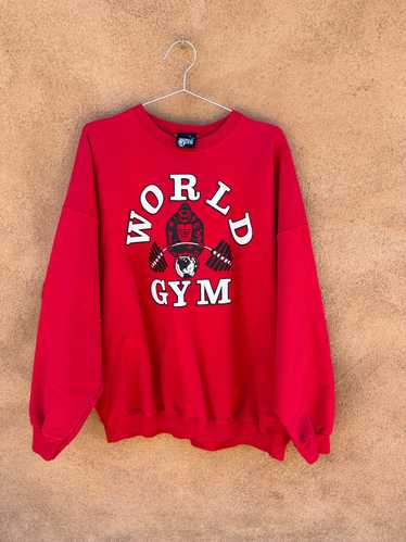 Red World Gym Sweatshirt