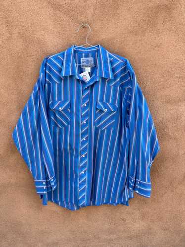 Blue Western Shirt with Pearl Snaps - American Her