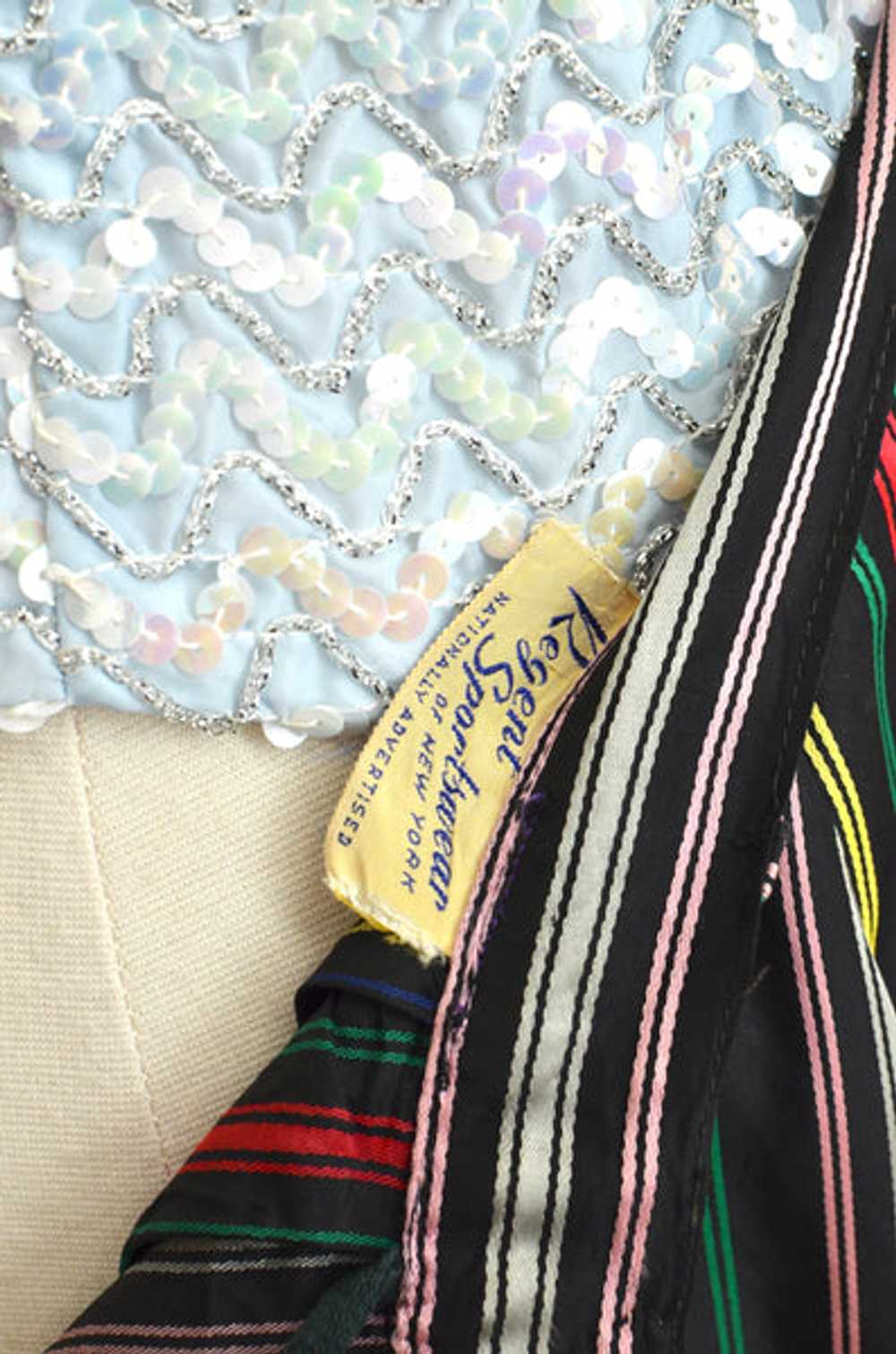 Vintage 1950's "Maxan" Rainbow Stripe Skirt - image 4