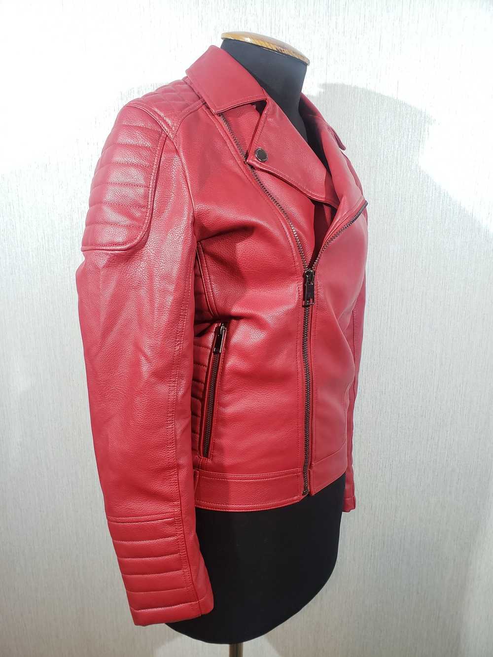 Designer × Movie Stylish red men's biker jacket. - image 3