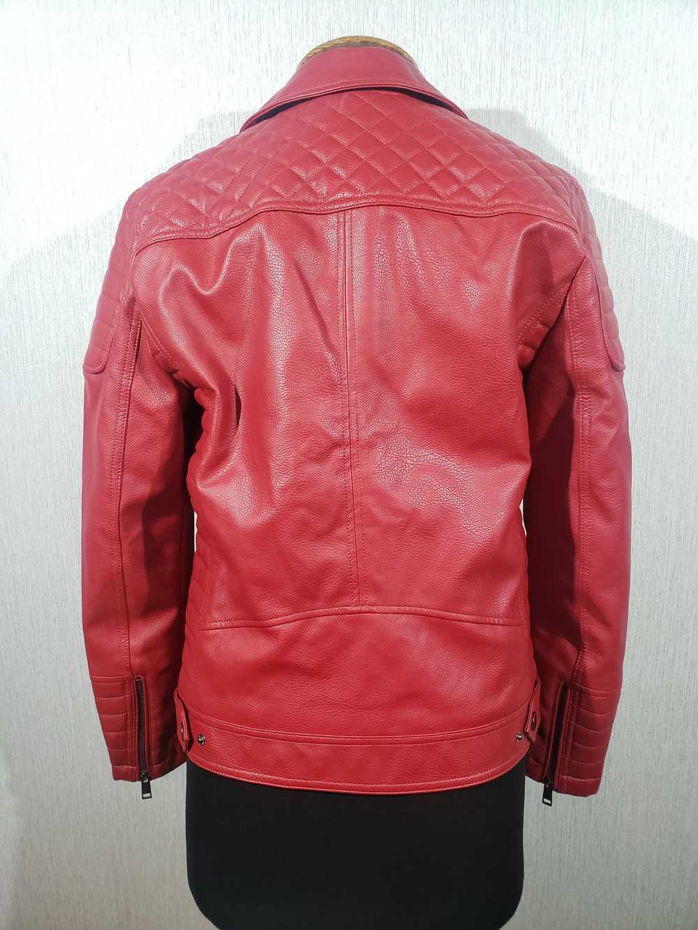 Designer × Movie Stylish red men's biker jacket. - image 4