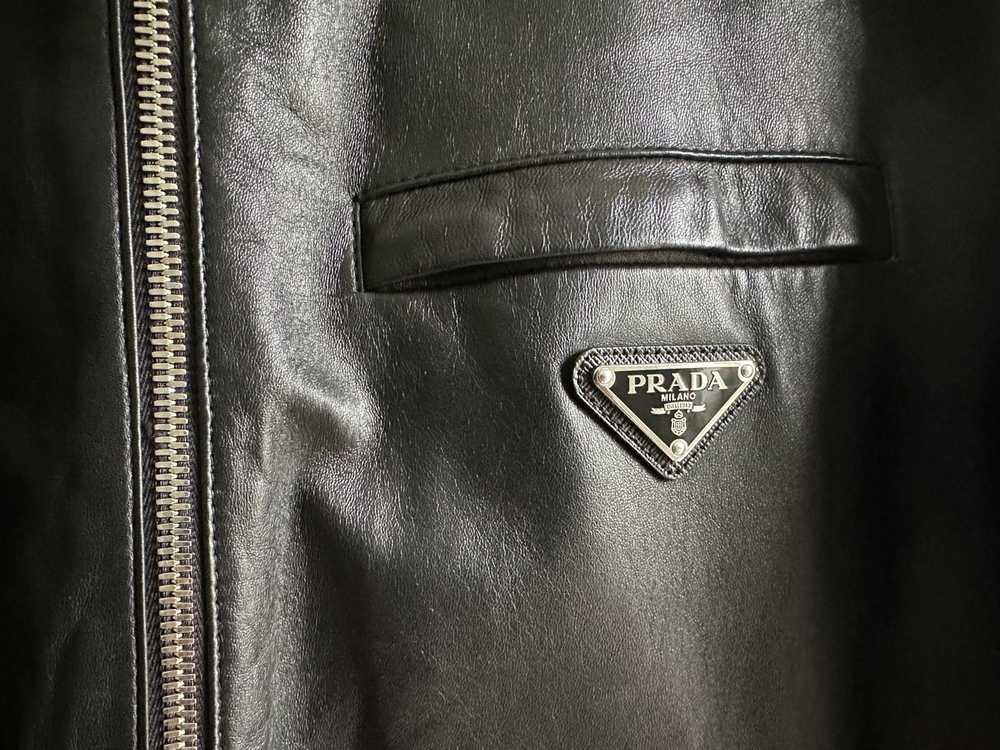 Prada Reversible nappa and nylon blouson jacket w… - image 3
