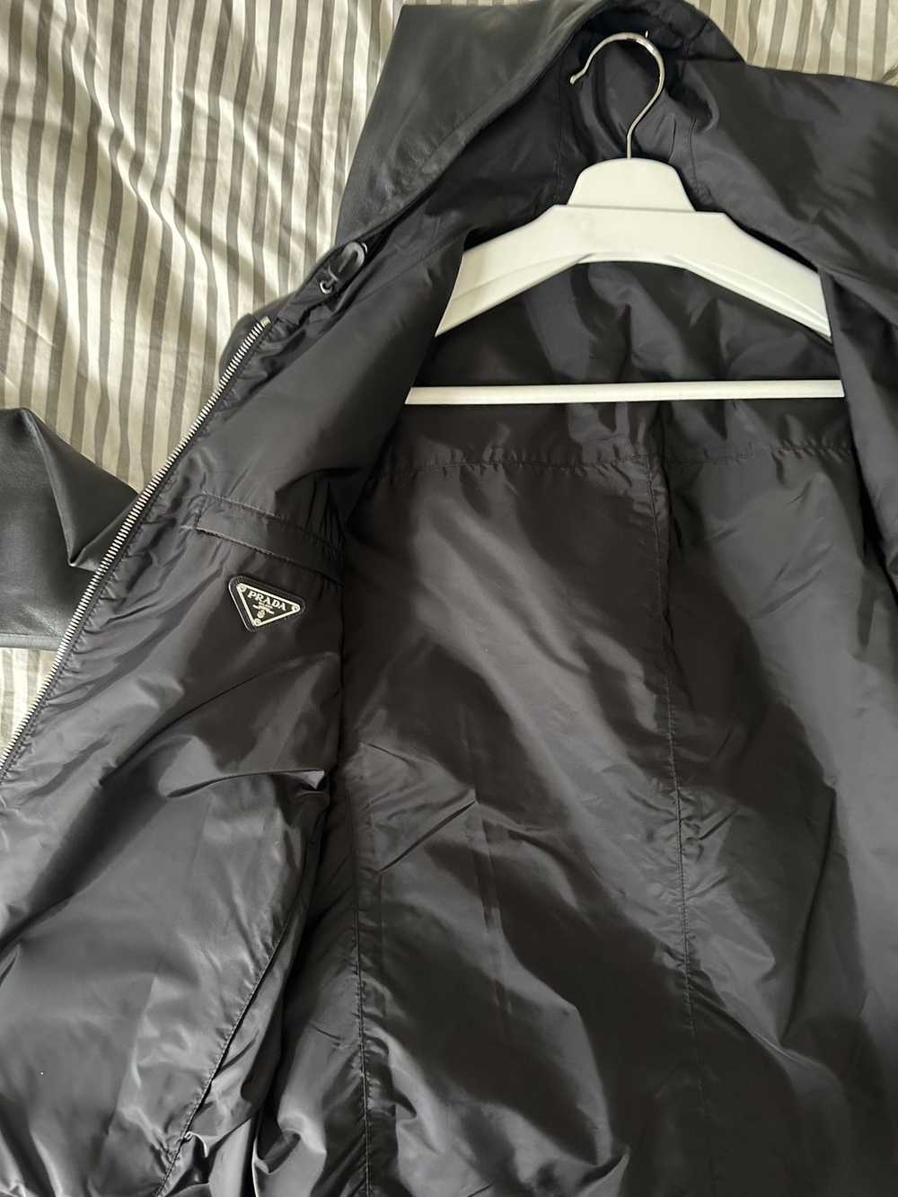 Prada Reversible nappa and nylon blouson jacket w… - image 5
