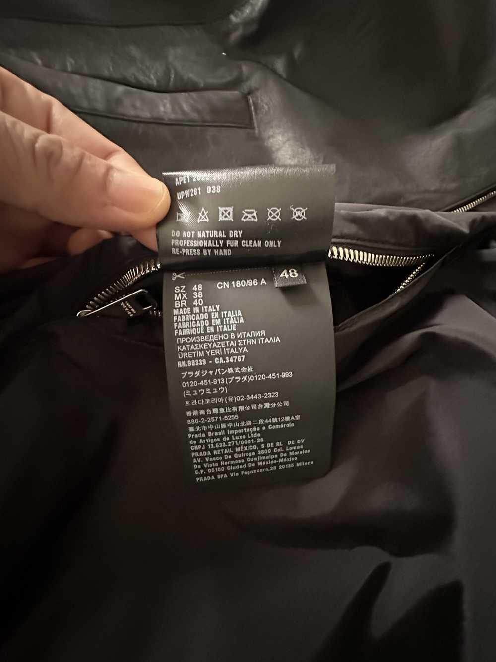 Prada Reversible nappa and nylon blouson jacket w… - image 7