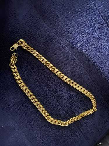 Gold 18kg Cuban link chain