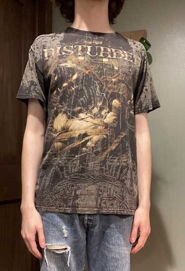 Rock T Shirt × Streetwear × Vintage Disturbed All-