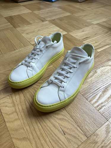 Common Projects Achilles Low white leather yellow 