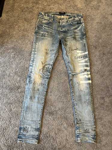 Amiri Amiri Stencil Logo Jeans