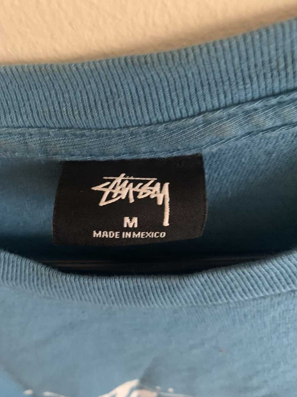 Stussy × Vintage Stussy LS Shirt Turquoise - image 2