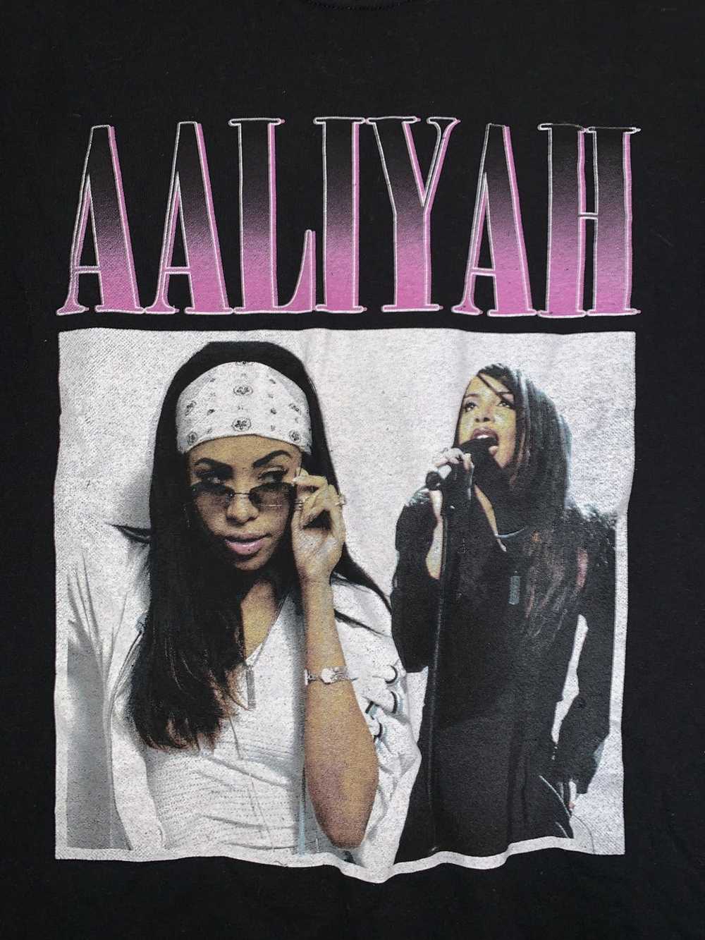 Rap Tees × Vintage Vintage Aaliyah Tee - image 2