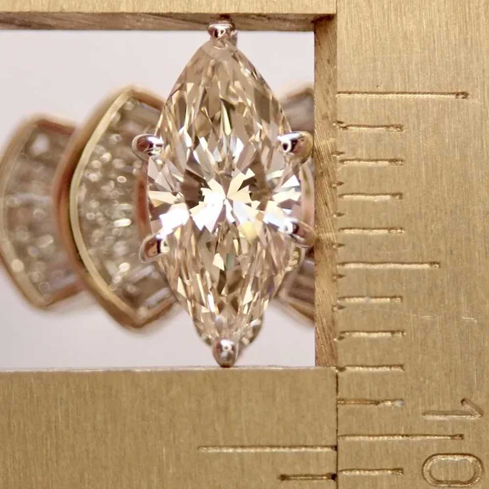 Diamond Marquise, .71ct., Fancy Champaign Color, … - image 5