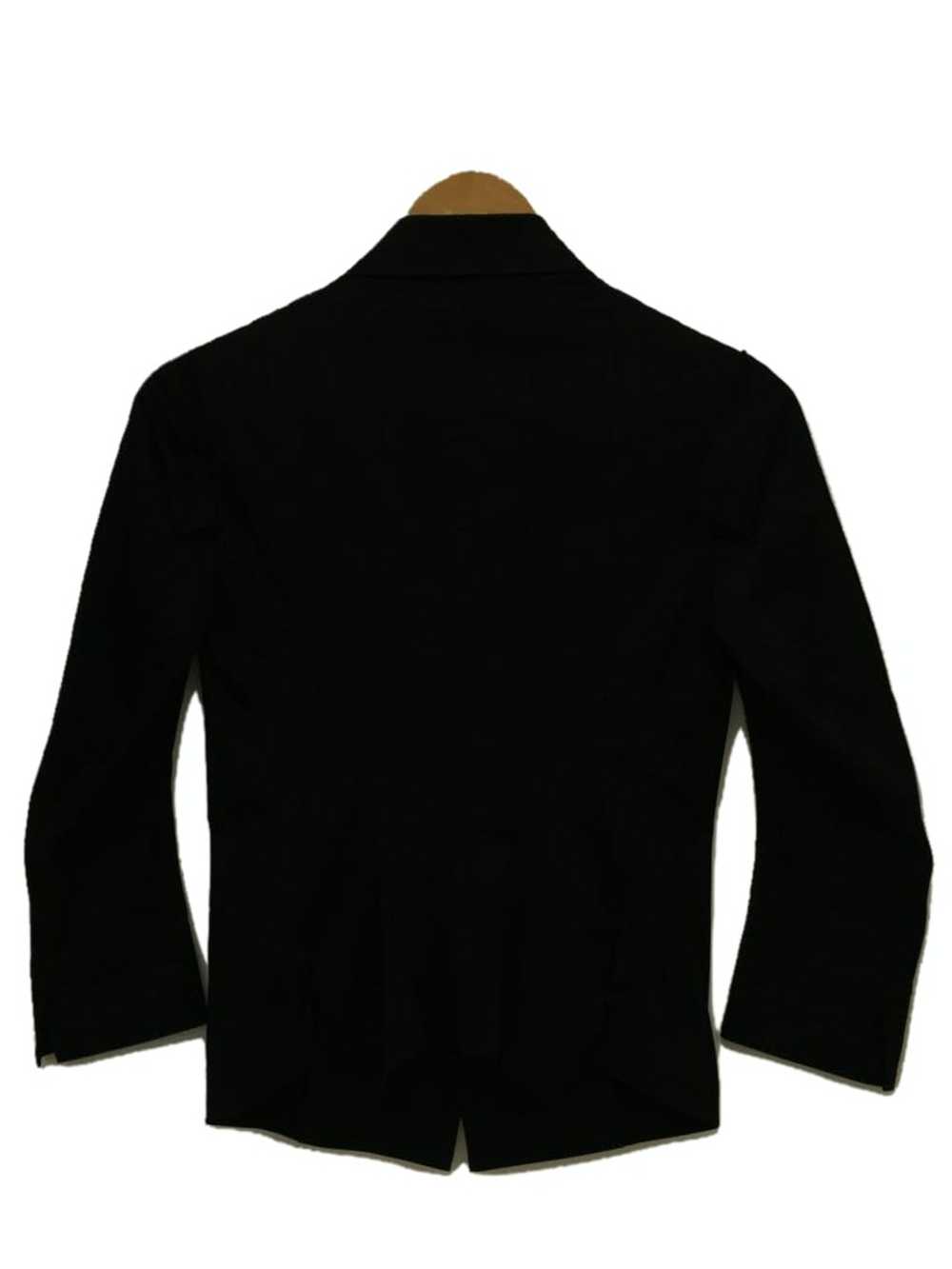 Yohji Yamamoto Jacket Black Tailored Cotton Butto… - image 2