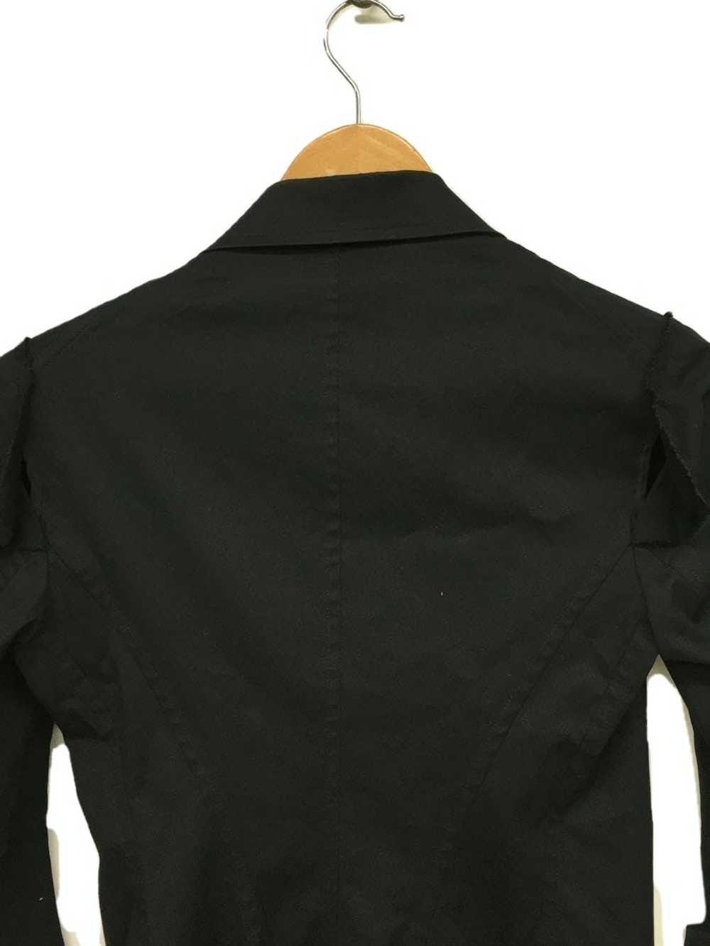 Yohji Yamamoto Jacket Black Tailored Cotton Butto… - image 9