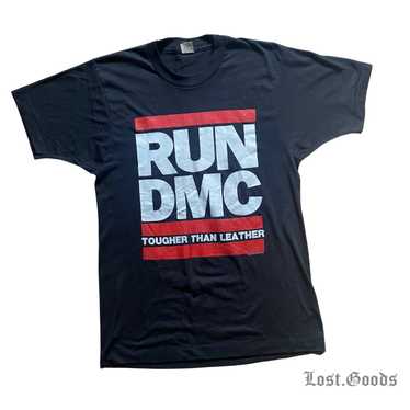 Rap Tees × Run Dmc × Vintage 1988 RUN DMC Tougher 