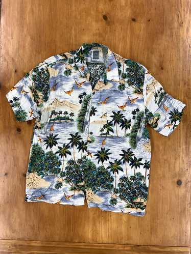 Vintage Vintage 1990s Hawaiian Palm Tree Aloha Su… - image 1