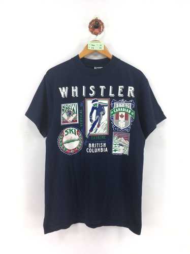 Tultex × Vintage Vintage Whistler Canada Blue Tsh… - image 1