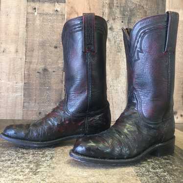 Lucchese Lucchese 2000 Full Quill Ostrich Black Ch
