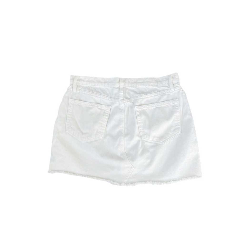 Frame Frame White Denim Le Mini Split Hem Skirt |… - image 5