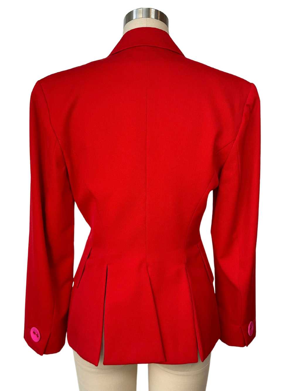 Rare vintage Lolita Lempicka Red and Pink Blazer … - image 3