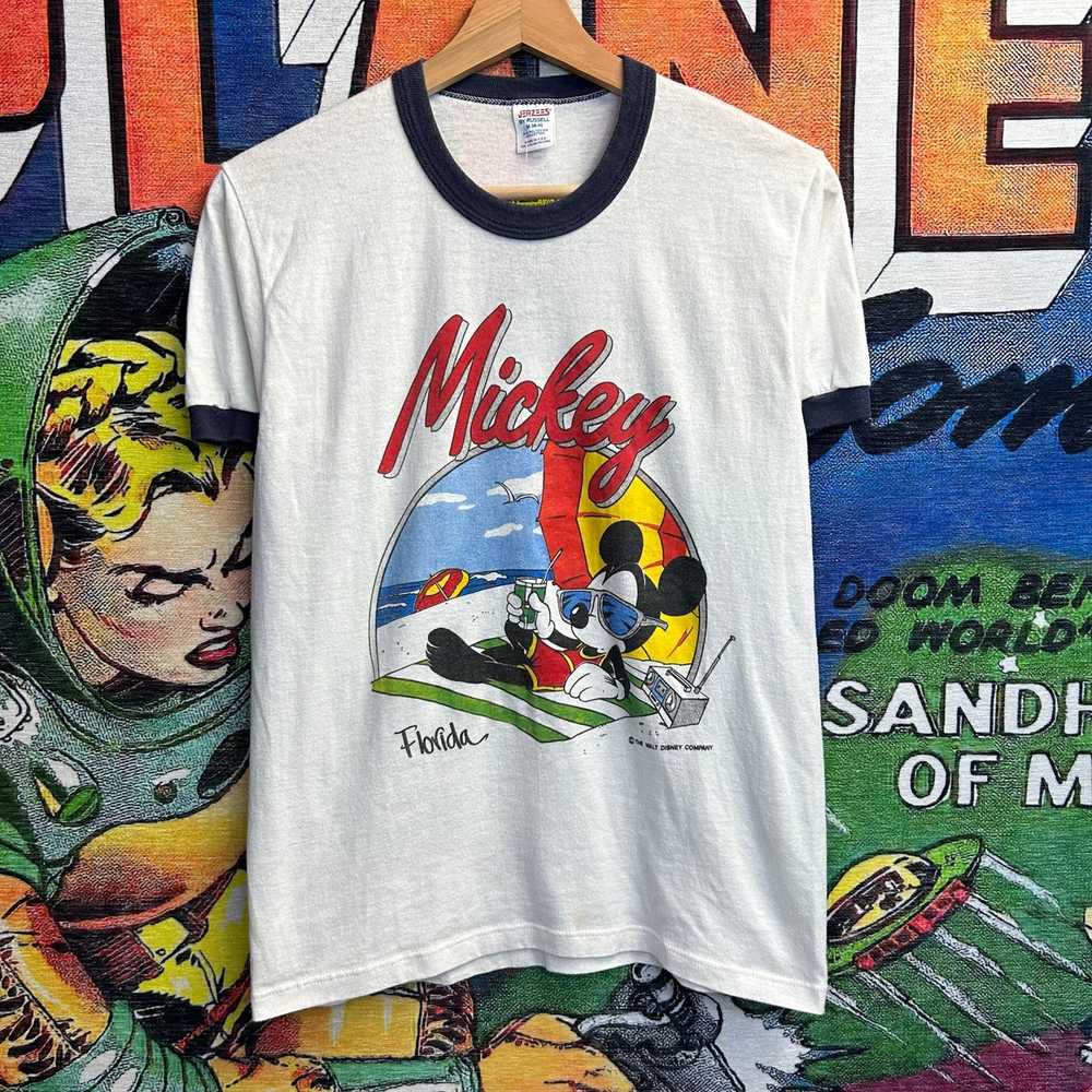 Mickey Mouse × Vintage Vintage 80’s Relaxed Micke… - image 1