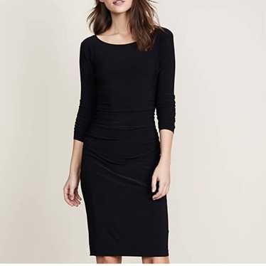 SHIRRED WAIST DRESS – Black – Norma Kamali