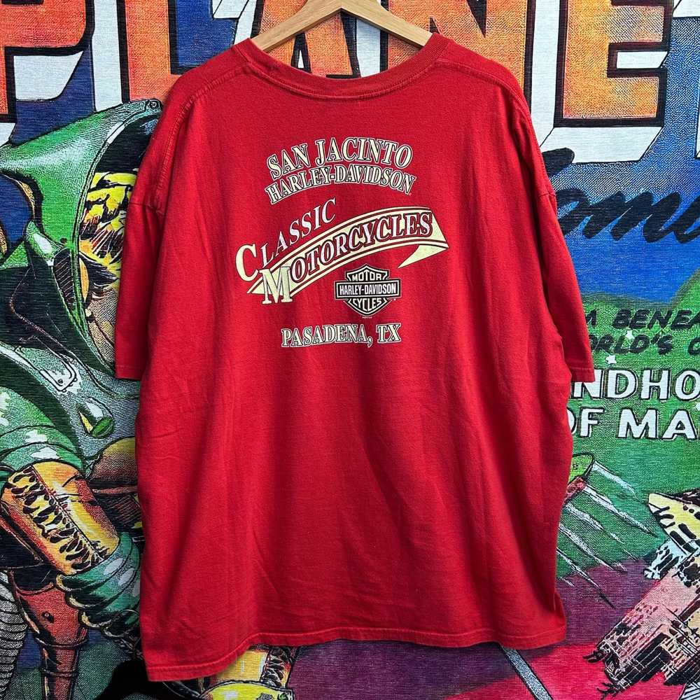 Harley Davidson Harley Davidson Red Biker Tee Siz… - image 2