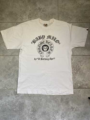 Bape x chrome hearts baby milo vintage black sale tee