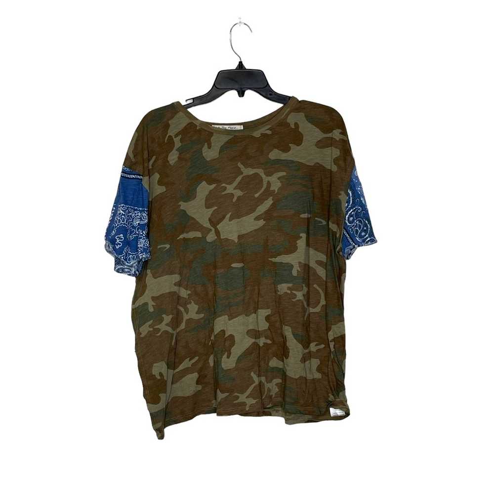 Free People We The Free People T-Shirt Large Camo… - image 1