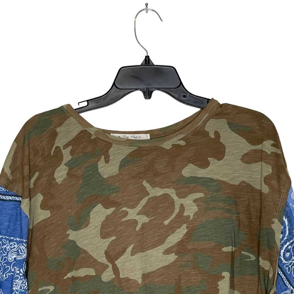 Free People We The Free People T-Shirt Large Camo… - image 2