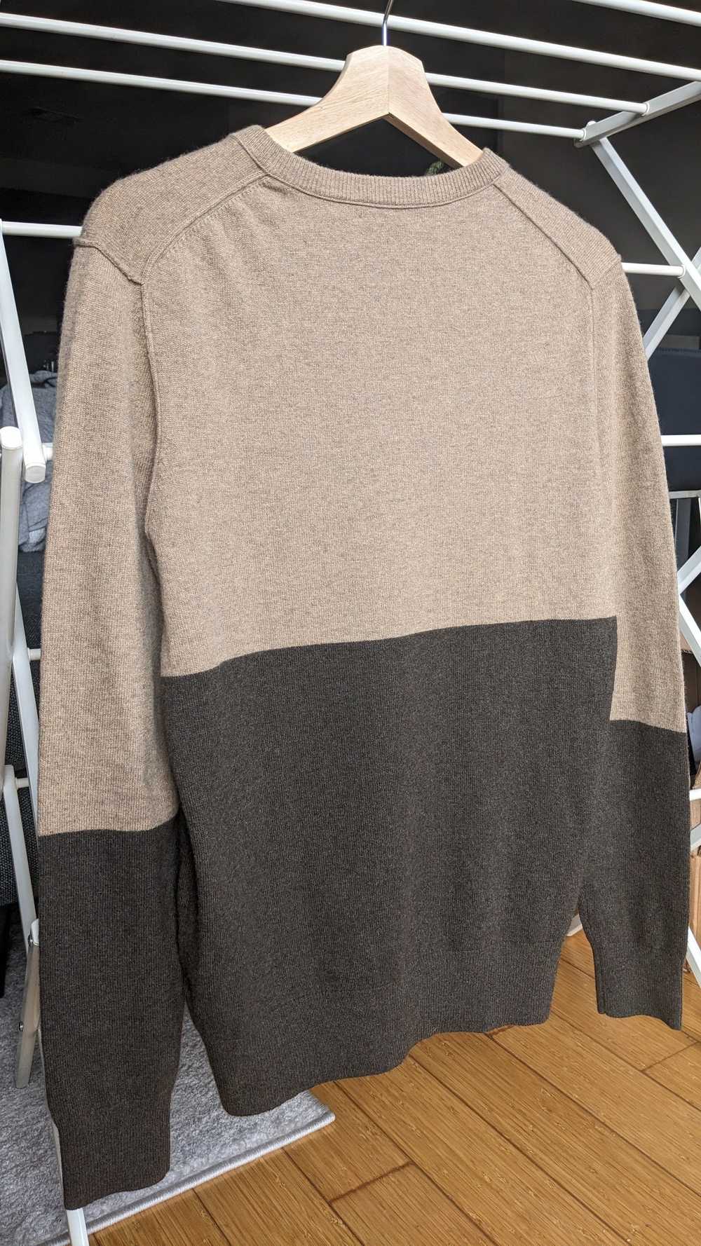 Vince Vince Cashmere V Sweater Two tone brown & t… - image 3