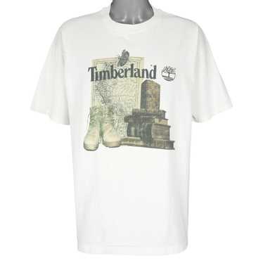 Timberland - Map Shoes And Books Single Stitch T-… - image 1