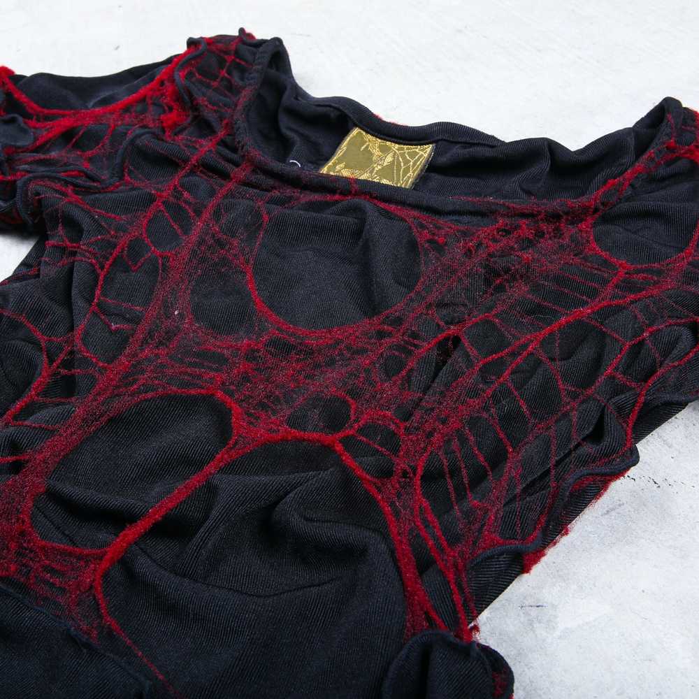 Japanese Brand Alice Auaa Cobweb Cropped Shirt - image 2