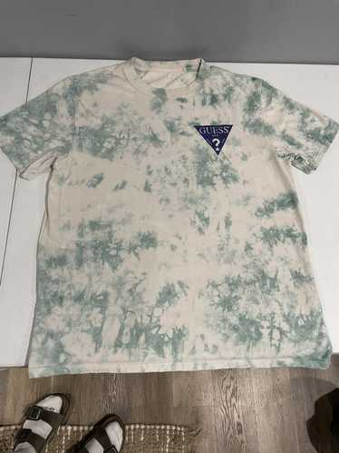 Guess Guess Teal & Cream Tie Dye T-shirt