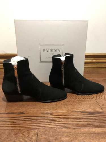 Leather ankle boots Balmain Black size 40 EU in Leather - 21734085