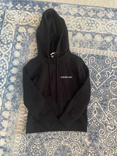 Helmut Lang HELMUT LANG SHRUNKEN LOGO HOODIE