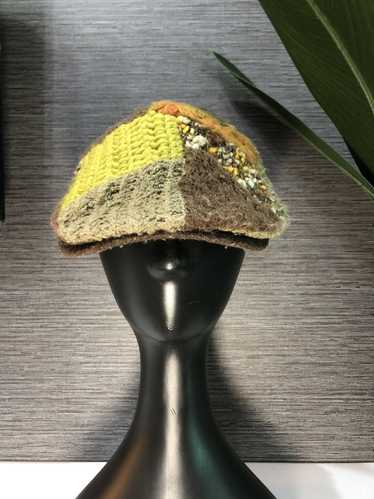 Hat × Japanese Brand Grace Patchwork Baretta Hat C