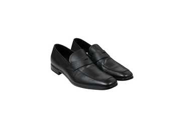 Prada Black Saffiano Leather Penny Loafers - image 1