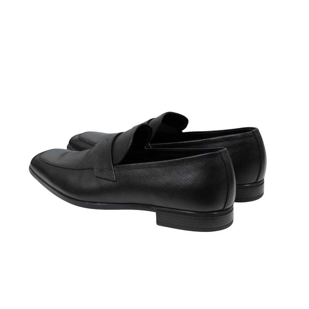 Prada Black Saffiano Leather Penny Loafers - image 5