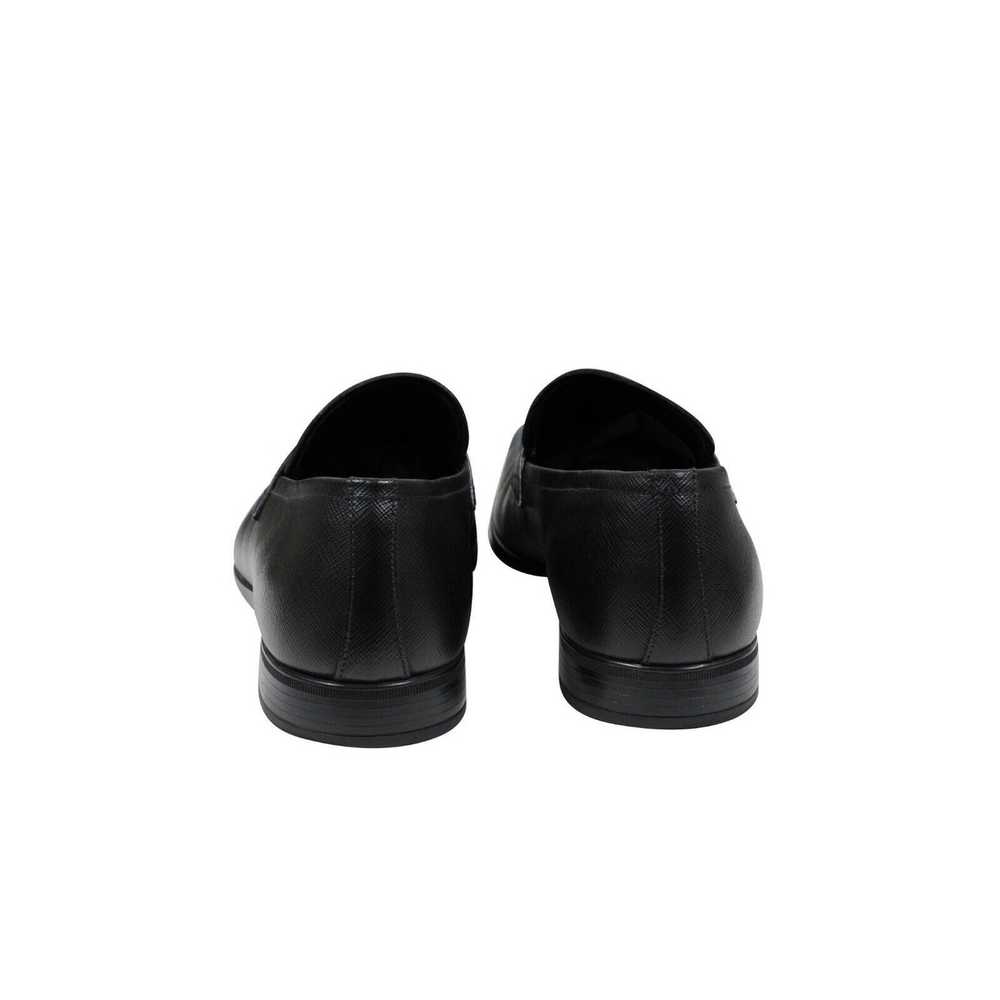 Prada Black Saffiano Leather Penny Loafers - image 6