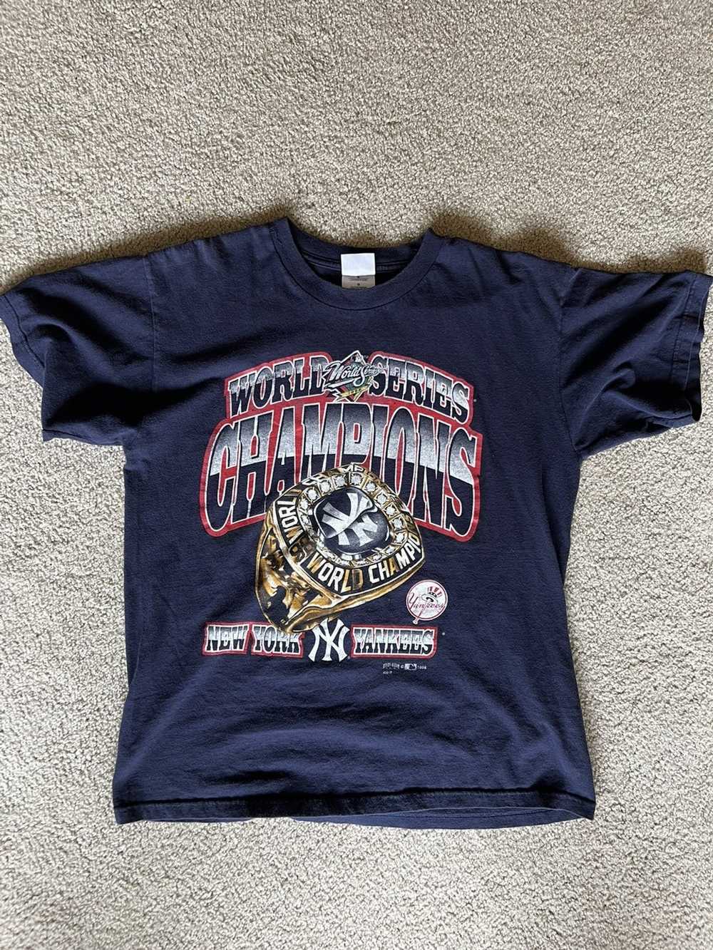 1998 New York Yankees World Series Champions Starter MLB T Shirt Size  Medium – Rare VNTG