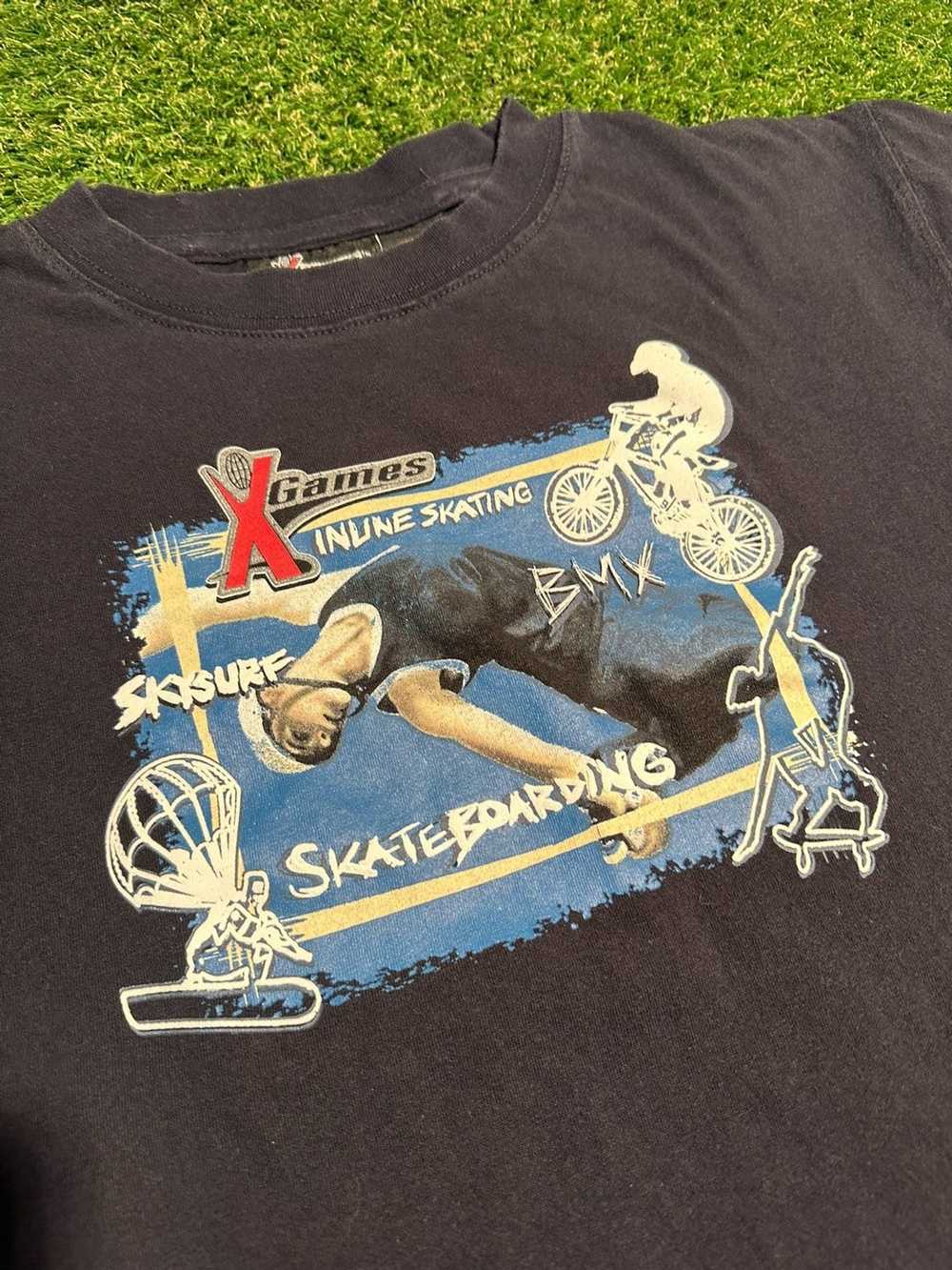 Vintage Vintage XGames Skate Surf BMX Black T-Shi… - image 2