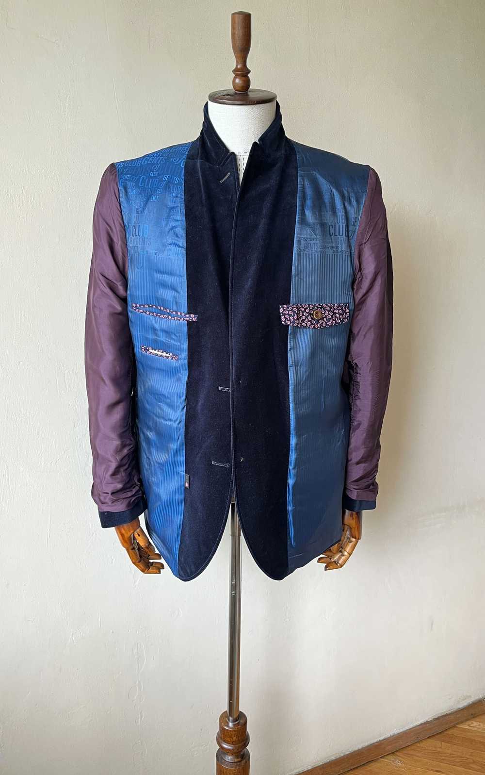 Vintage Velvet Peak Lapels Men's Tuxedo - Pit to … - image 6