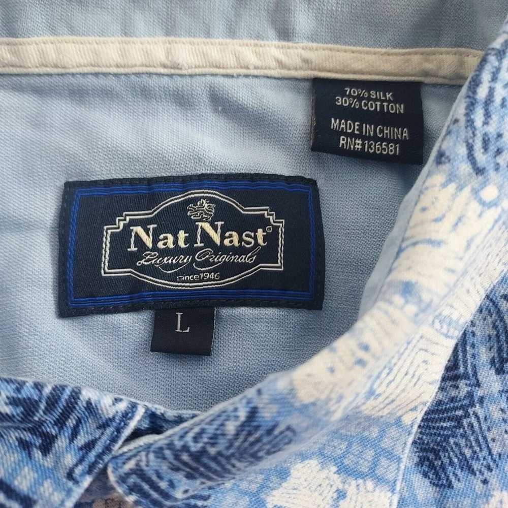 Nat Nast Nat Nast Mens Large Blue Geometric Shape… - image 4