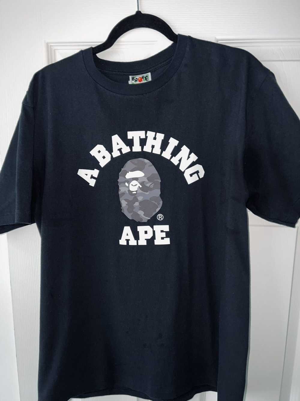 Bape Bape Color Camo College Logo tee - image 1