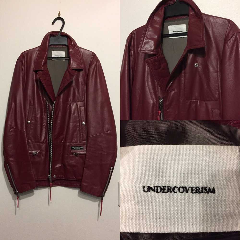 Undercover 13SS Burgundy Leather Rider - image 2