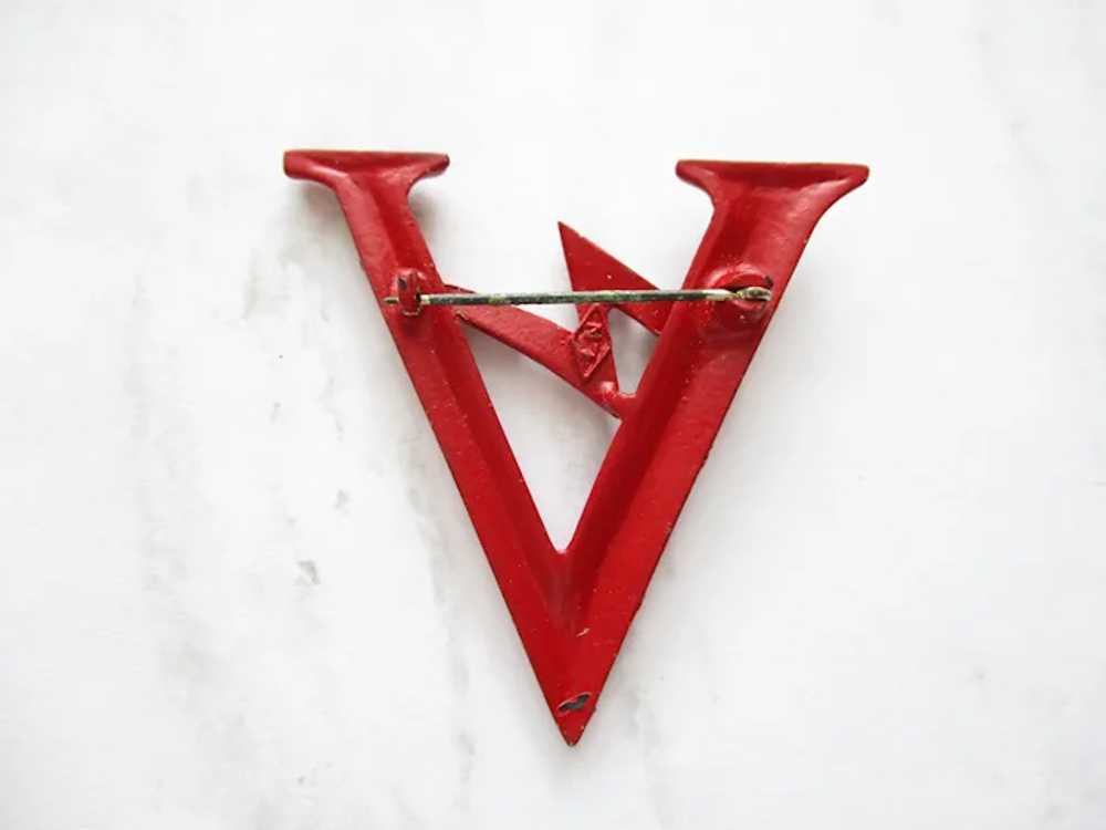 WWII Victory Pin V for Victory Sweetheart Jewelry… - image 6