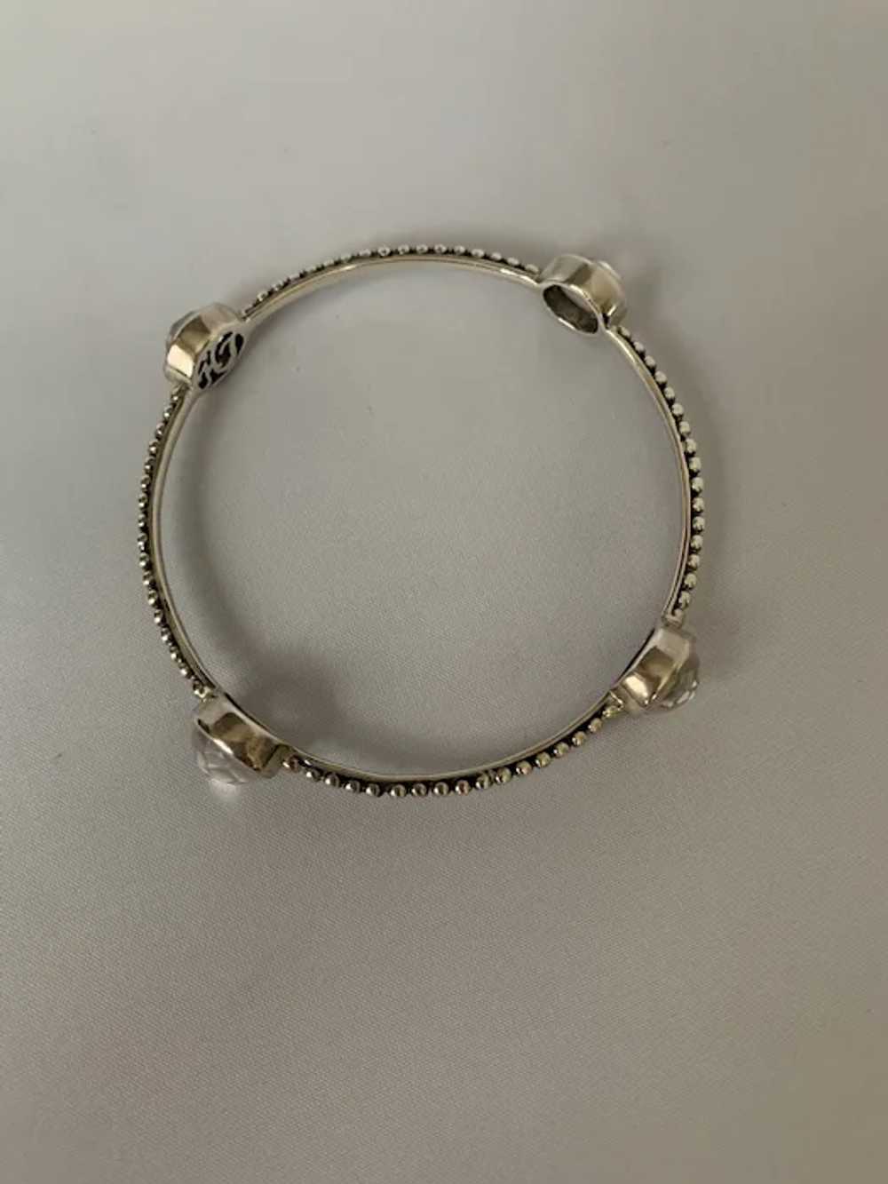 Sterling and Quartz Bangle - image 6