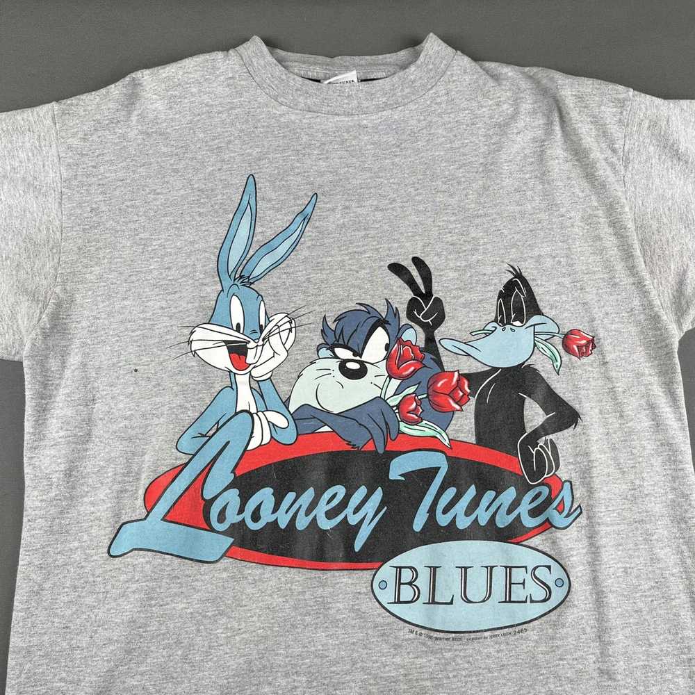 Vintage Vintage 1996 Looney Tunes Blues Shirt - image 1