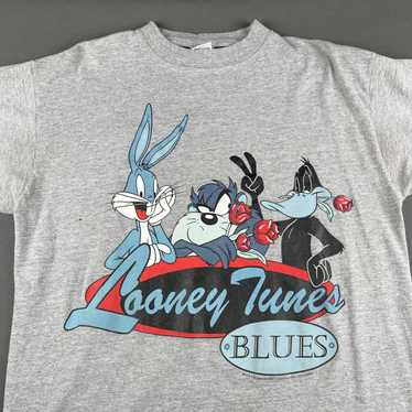 Vintage Vintage 1996 Looney Tunes Blues Shirt - image 1